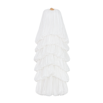 (PRE-ORDER) Maxi Glitter Silk Mushroom Dress