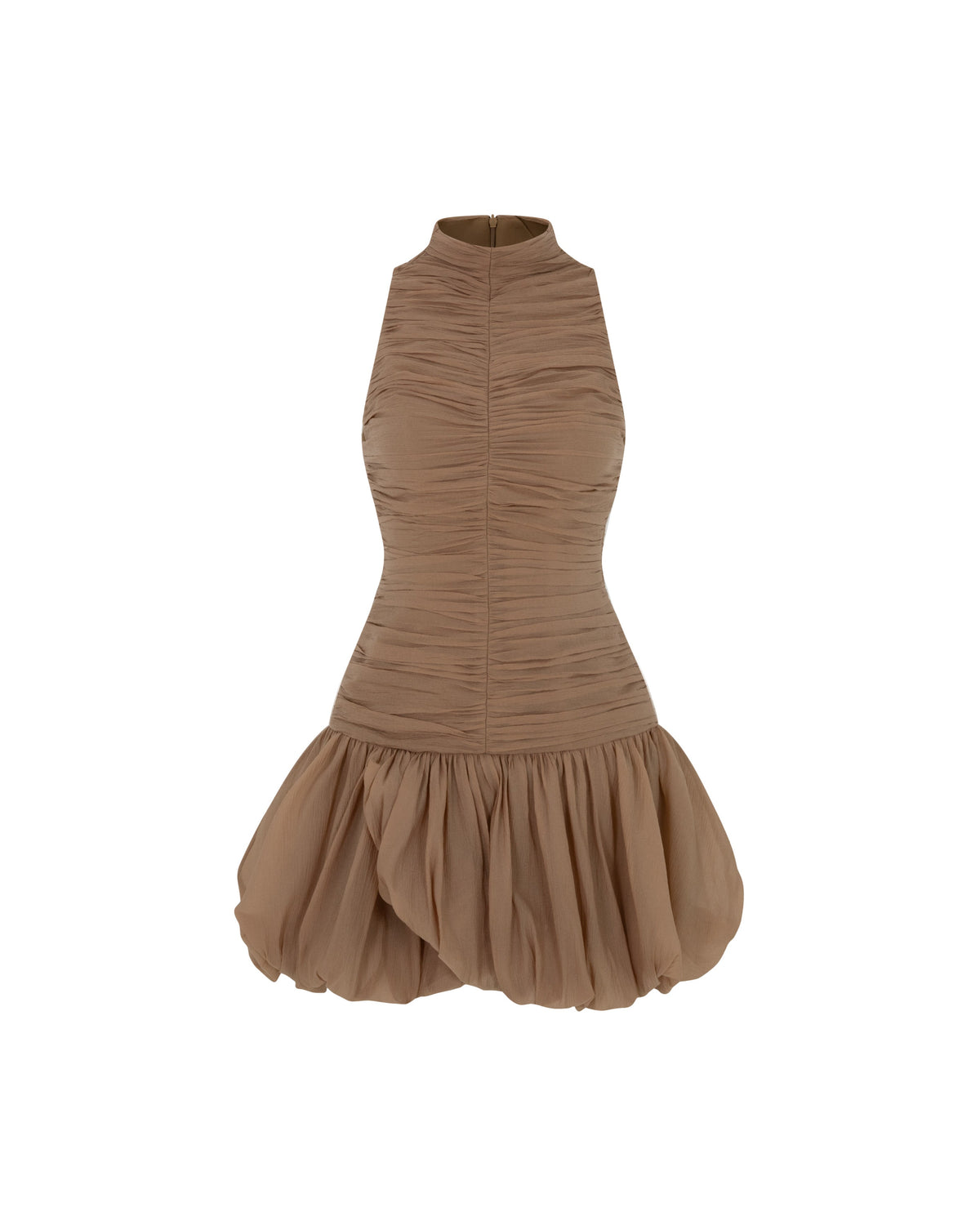 (PRE-ORDER) Ruched Mock Neck Dress