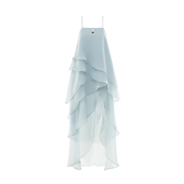 Asymmetric Layered Organza Dress