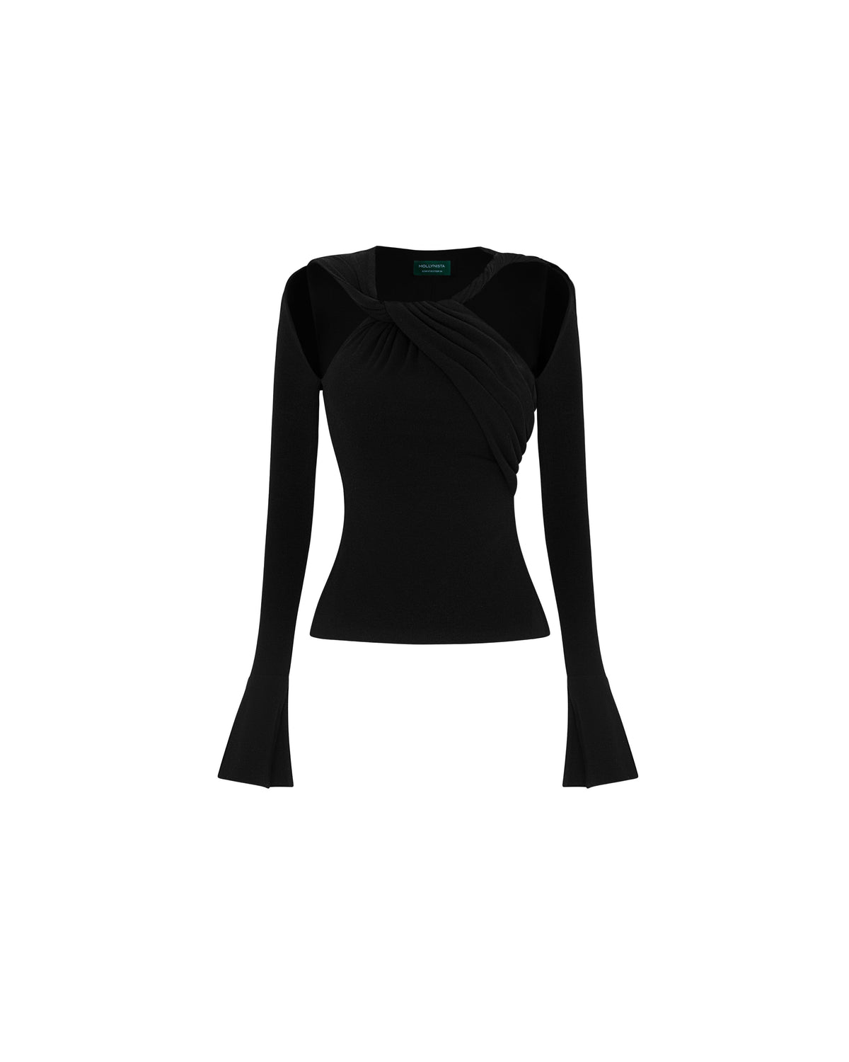 (PRE-ORDER) Ribbed Twist-Neck Top