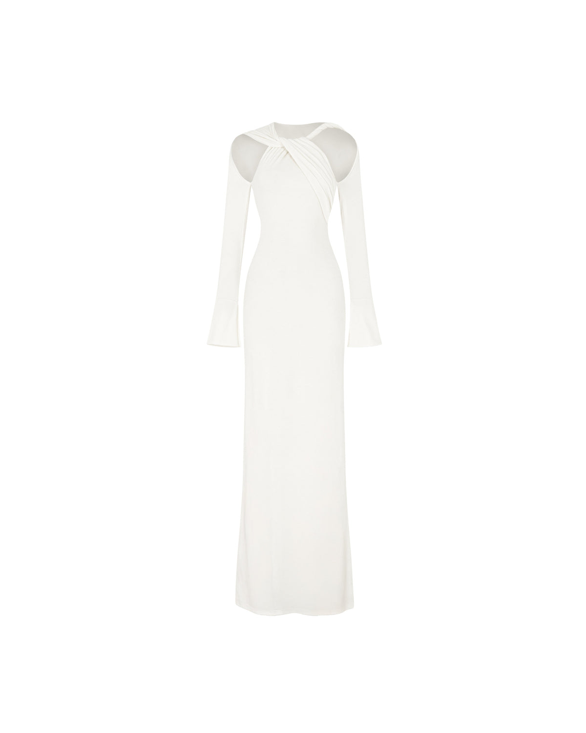 (PRE-ORDER) Ribbed Twist-Neck Dress
