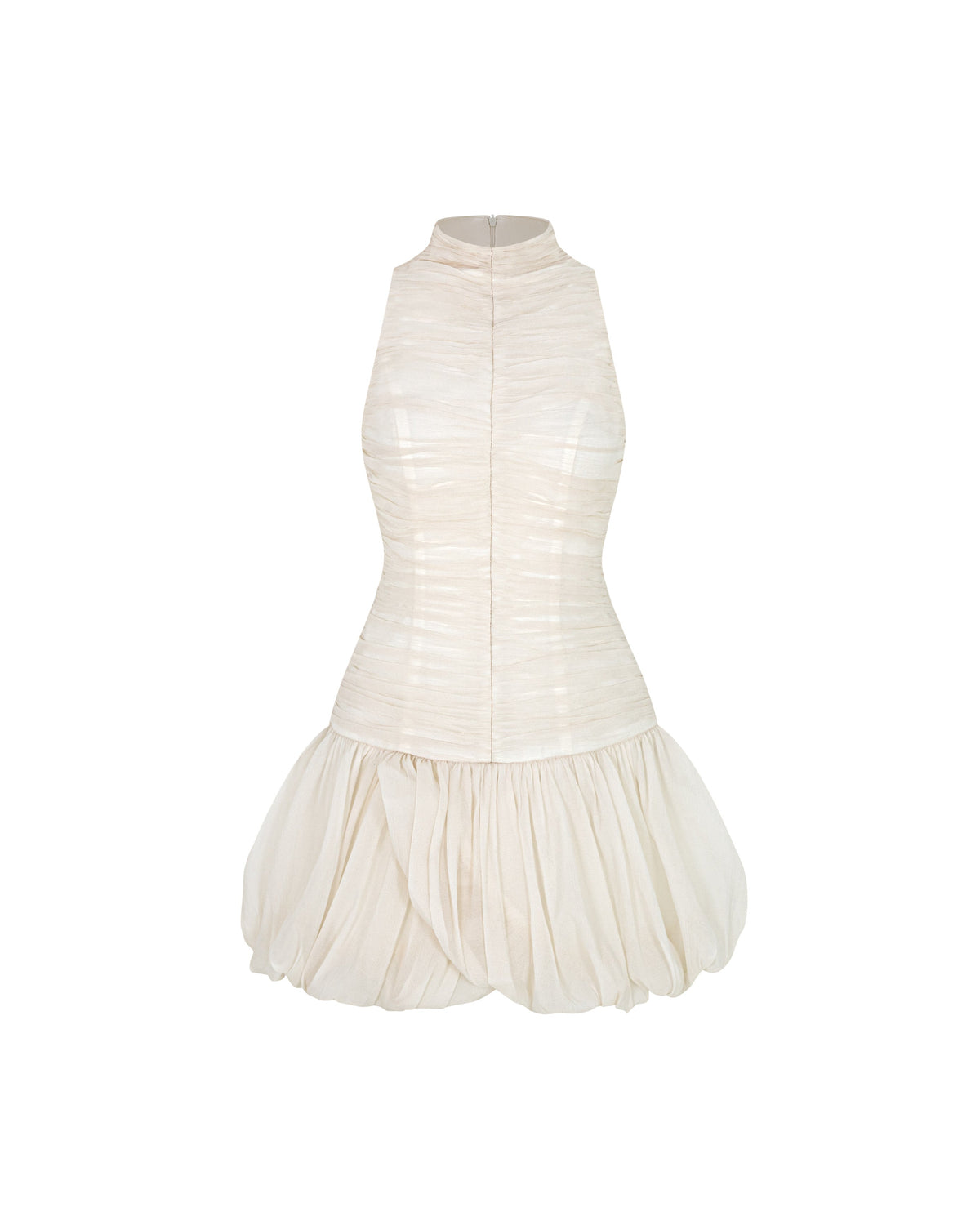 (PRE-ORDER) Ruched Mock Neck Dress