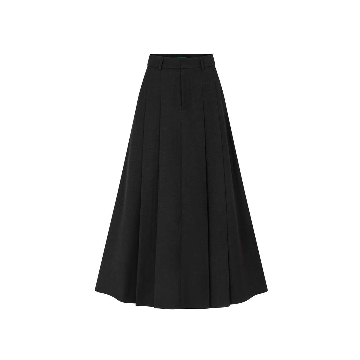 Basic Pleated Long Skirt