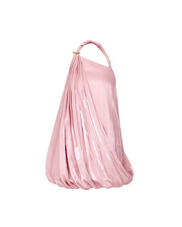(PRE-ORDER) Pink Twist-Shoulder Mushroom Dress