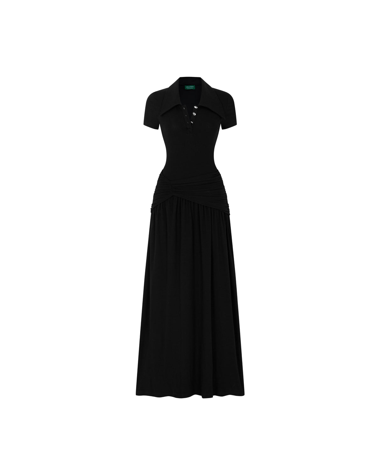 (PRE-ORDER) Long Smocked Waist Polo Dress