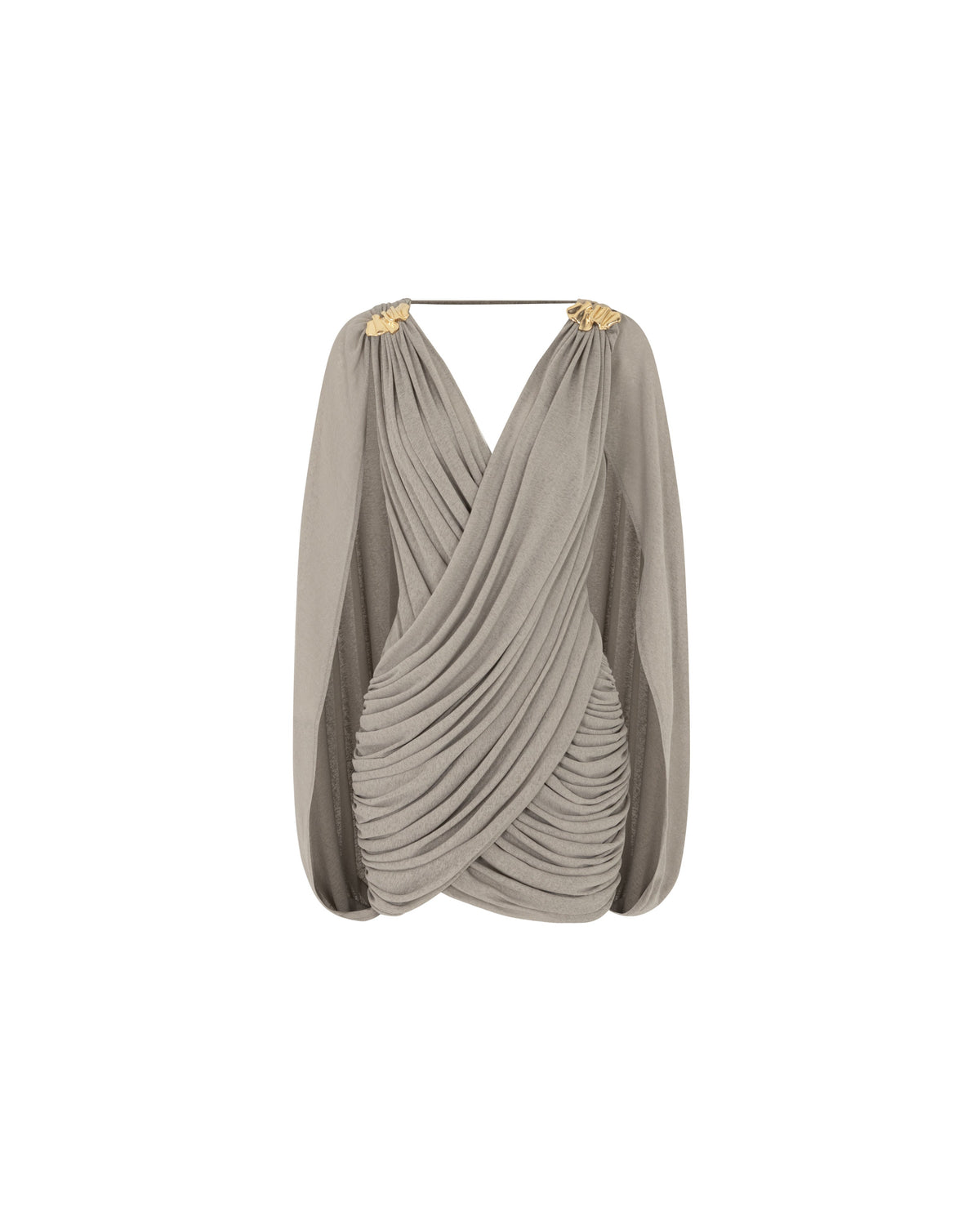 Draped Cape Dress