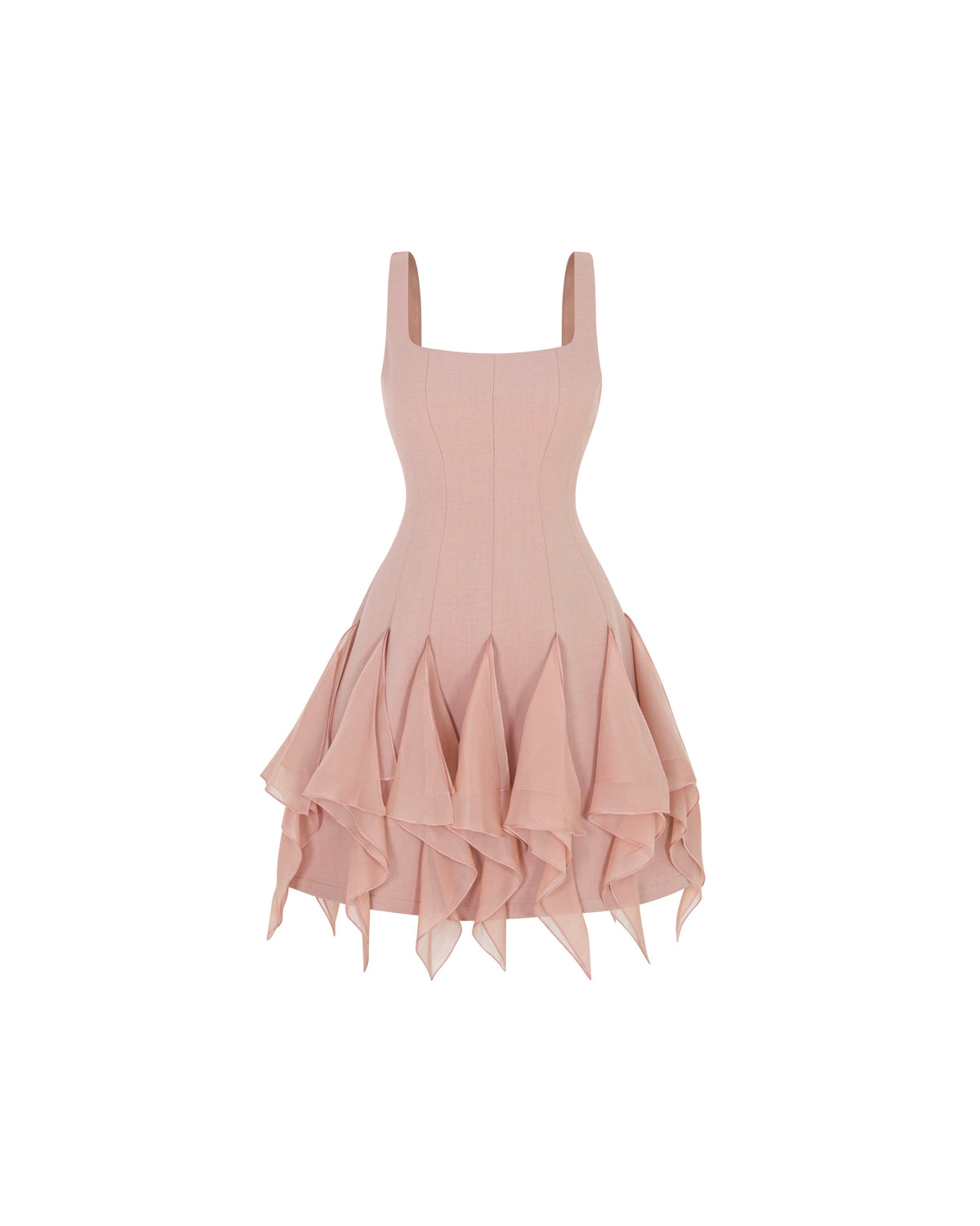 (PRE-ORDER) Pointed Ruffles Dress