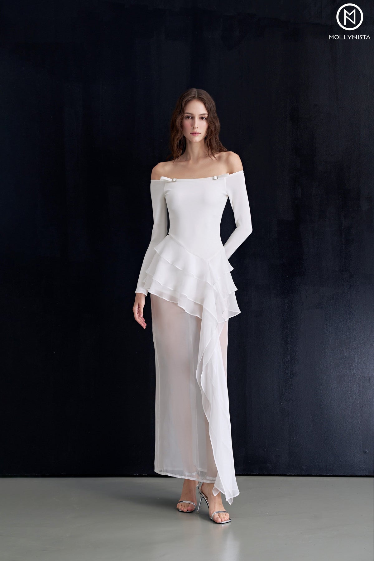 Tulle Embrace Off-Shoulder Dress