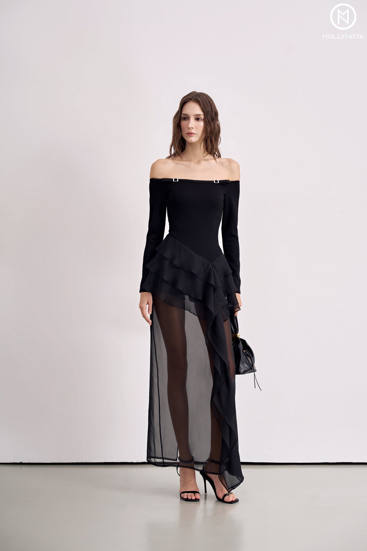 Tulle Embrace Off-Shoulder Dress