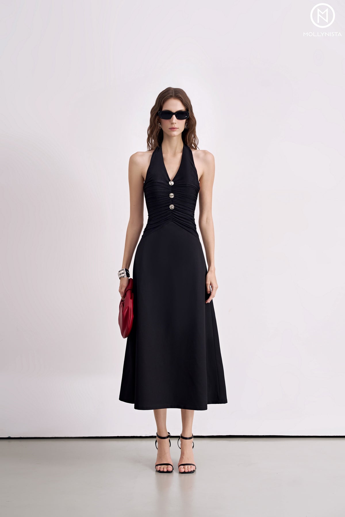 Vogue Buttoned Dress