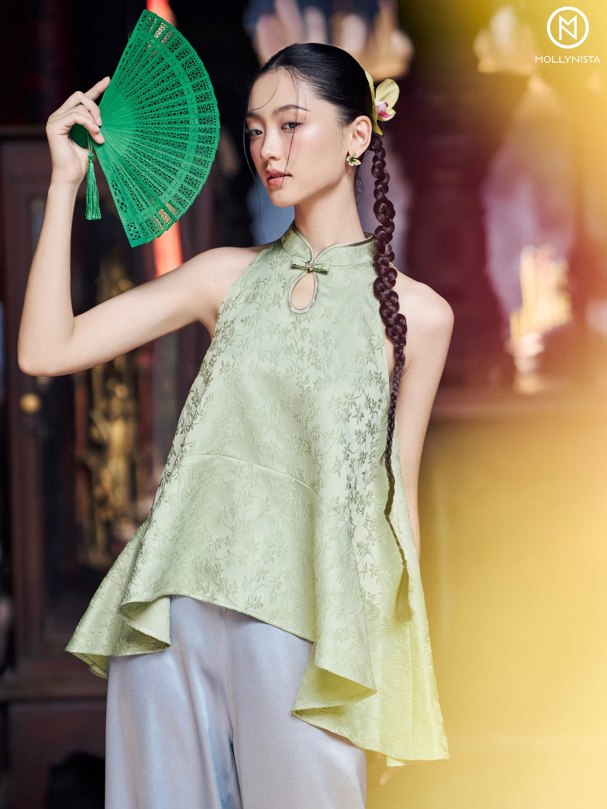 AO YEM TET 2025 MOLLYNISTA (FREE PANTS)