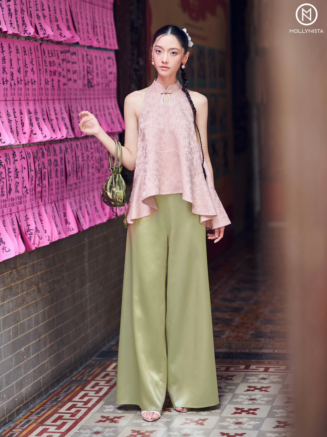 AO YEM TET 2025 MOLLYNISTA (FREE PANTS)
