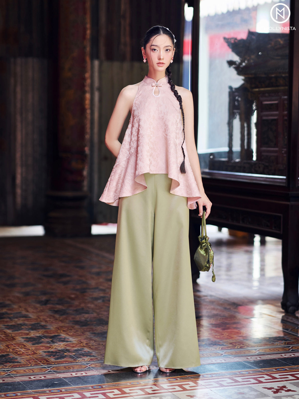 AO YEM TET 2025 MOLLYNISTA (FREE PANTS)
