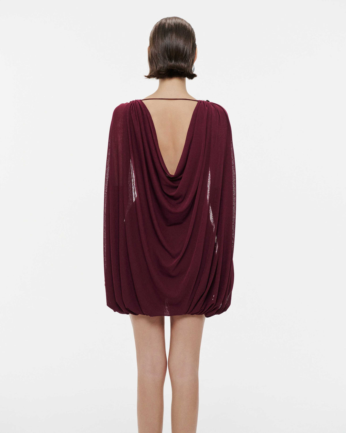 (PRE-ORDER) Draped Cape Dress