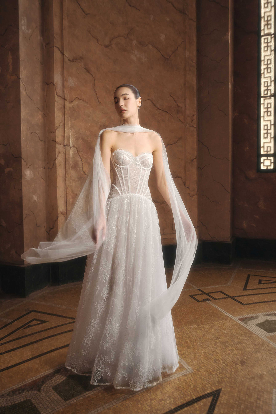 Rosaline Lace Corset Gown (Pre-Order 14 Days)