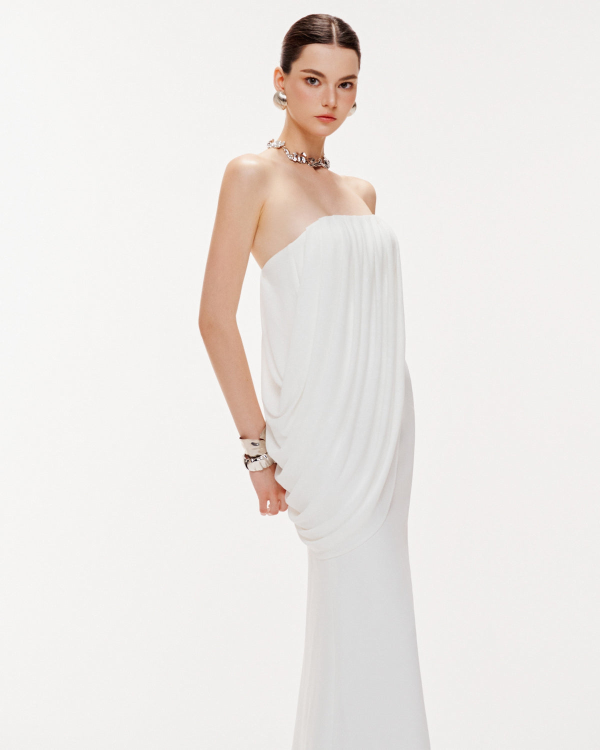 Asymmetric Drape Dress