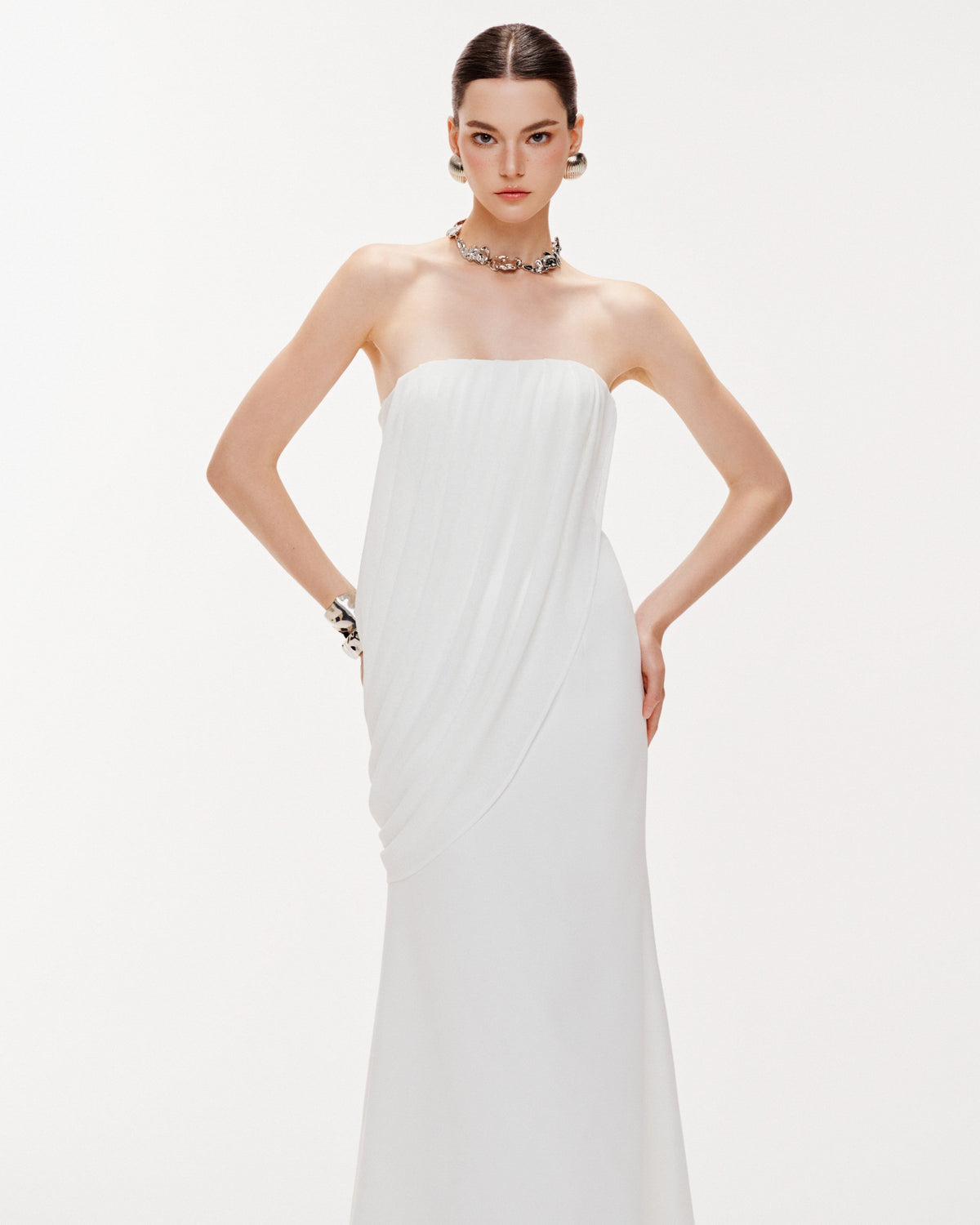 Asymmetric Drape Dress