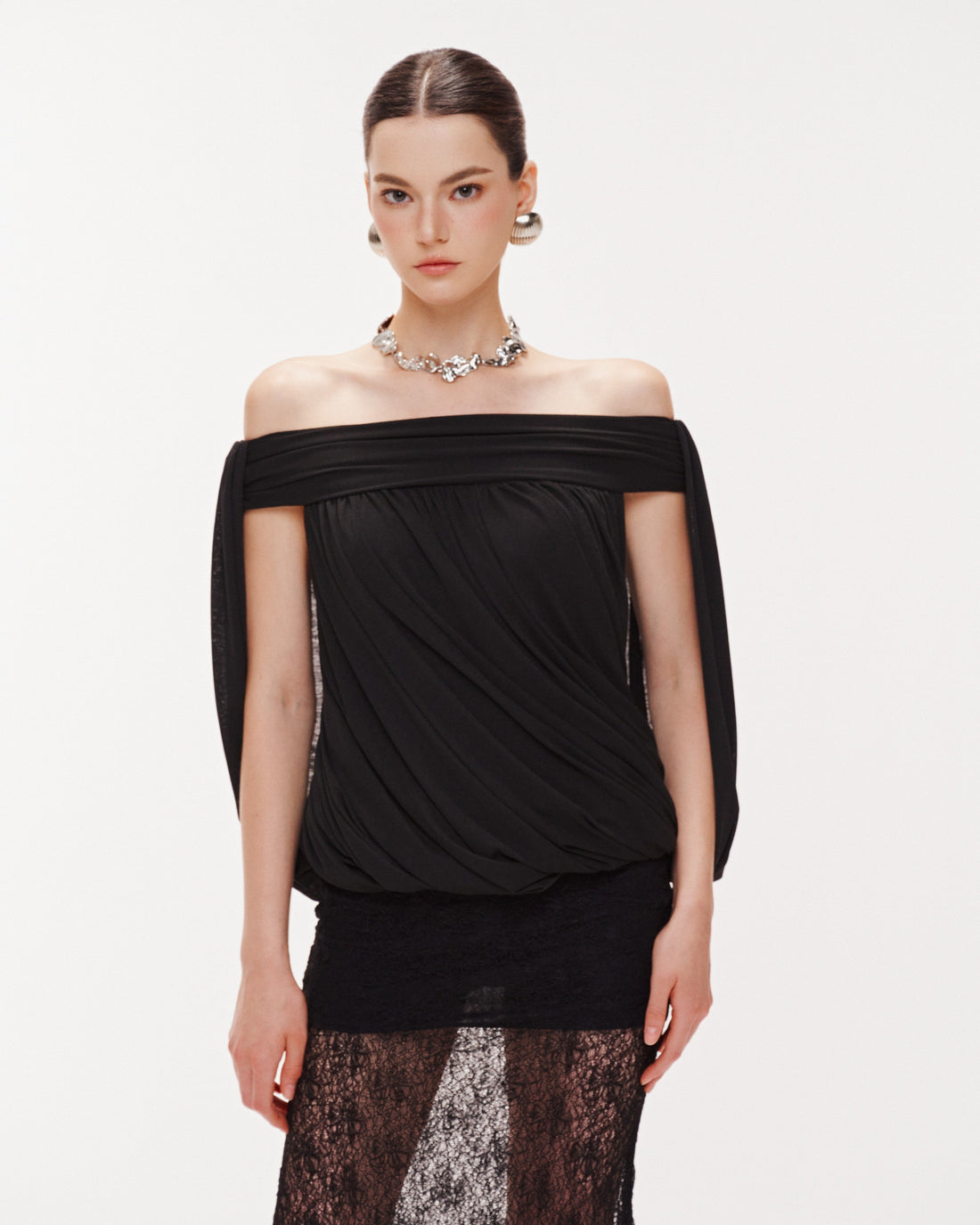 Ruched Mushroom Top