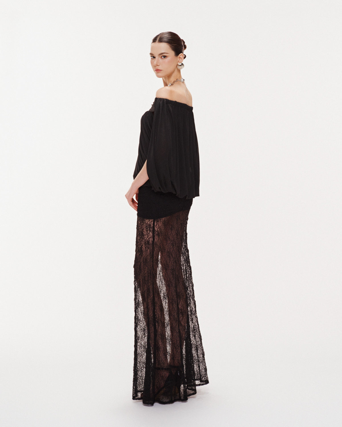 (PRE-ORDER) Long Lace Mermaid Skirt