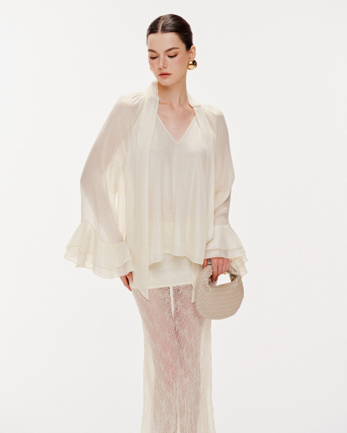 (PRE-ORDER) Long Lace Mermaid Skirt