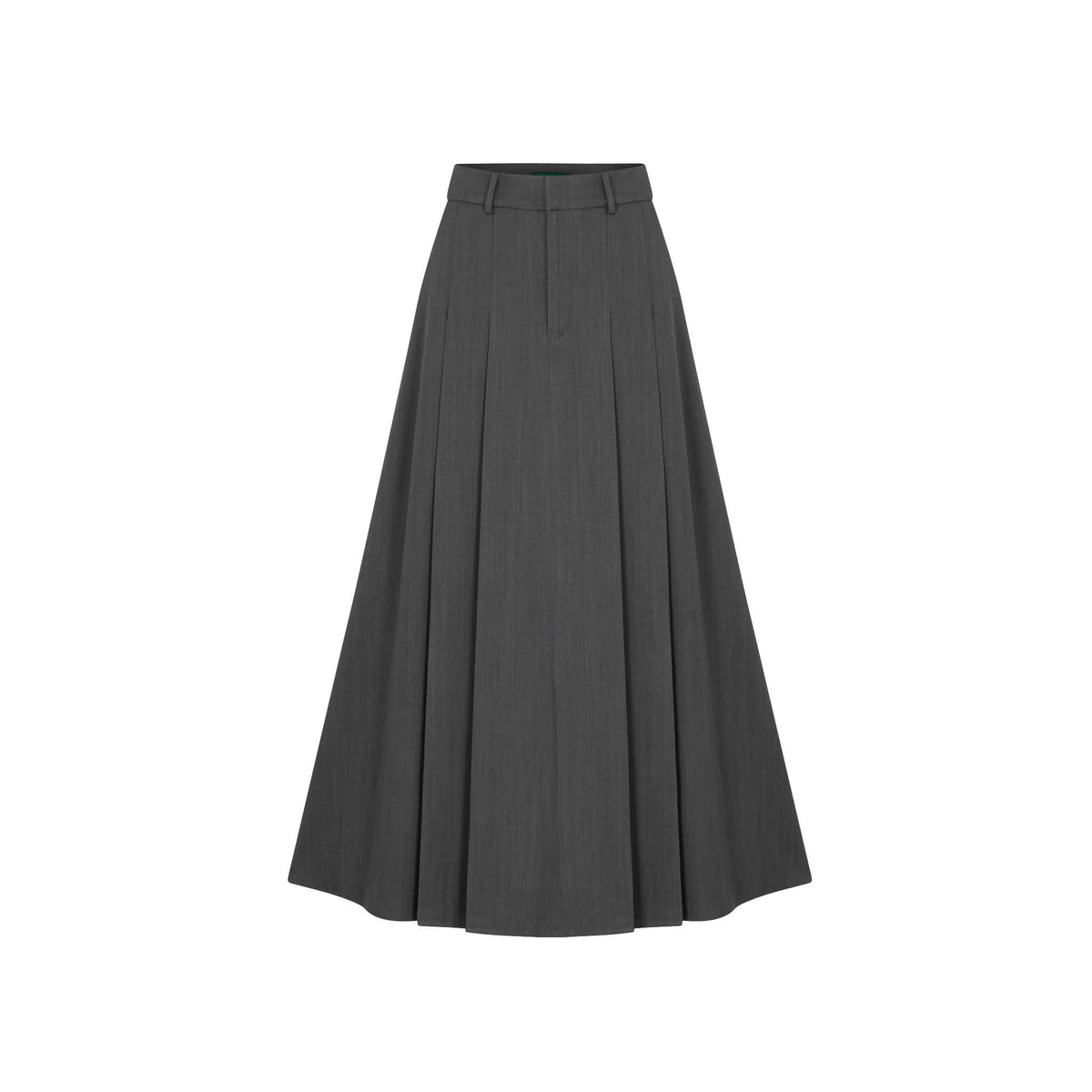 Basic Pleated Long Skirt