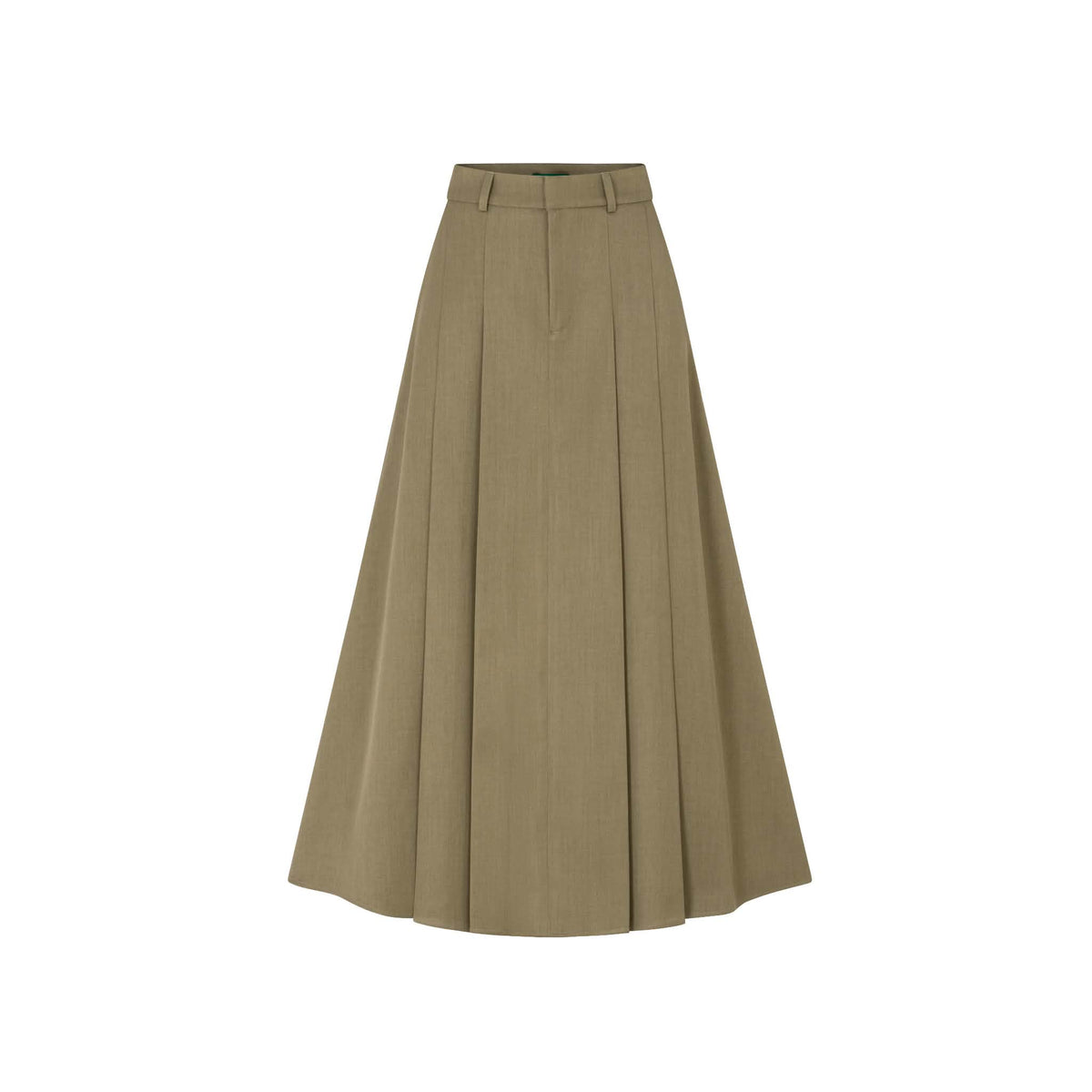 Basic Pleated Long Skirt
