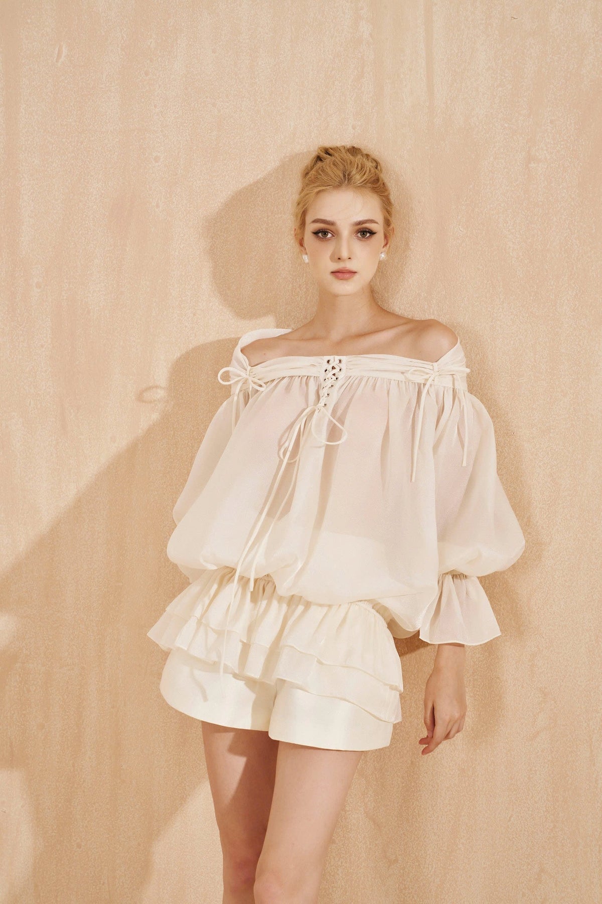 Shorts 2 Pleated Taffeta